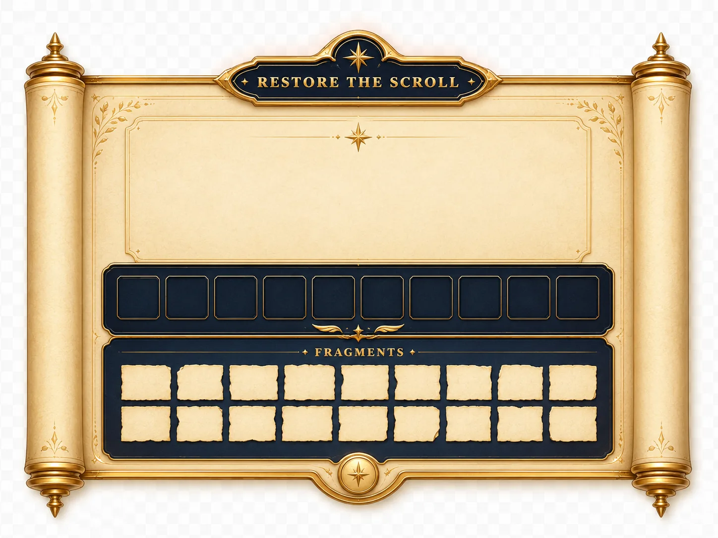 ScrollQuest word puzzle interface